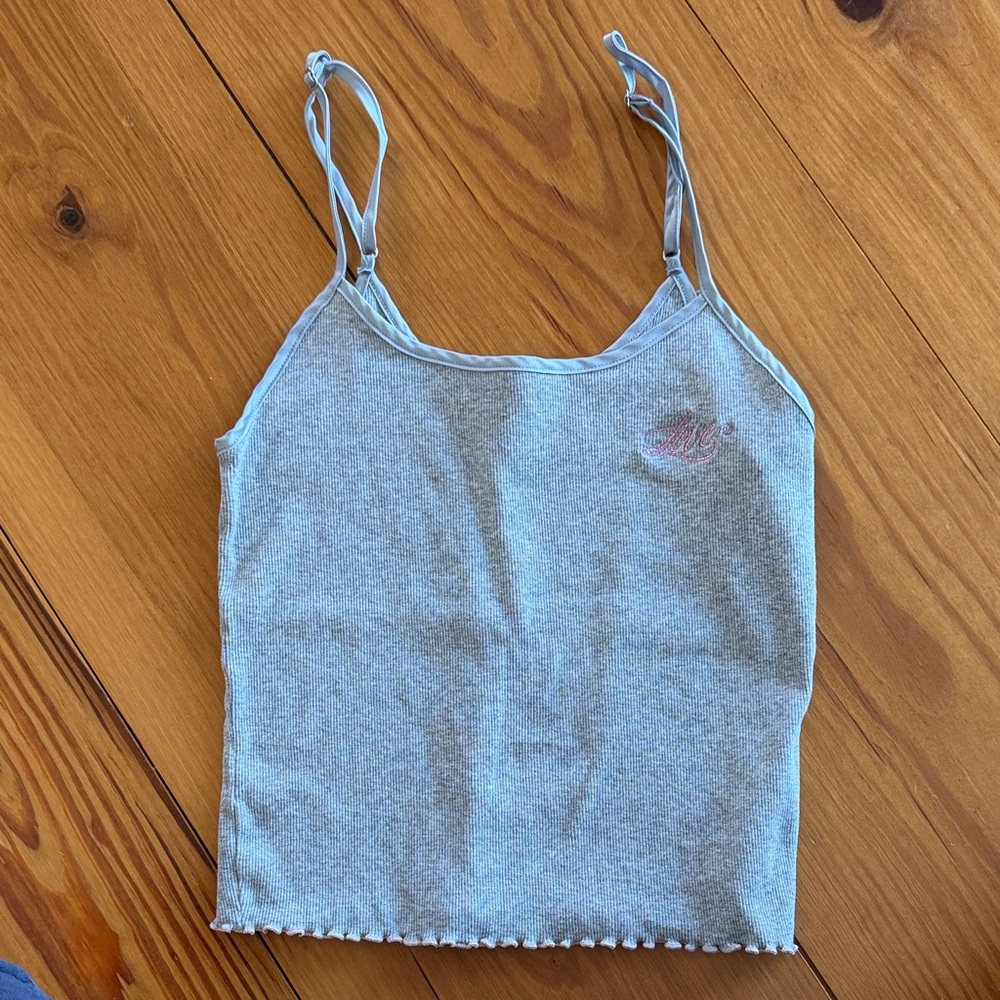 Victoria's Secret Light Gray Ribbed Knit Camisole